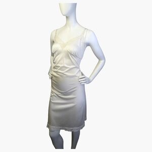 Vintage Kayser Ivory Lace Trim Slip | Lingerie | Made in Canada | Size L